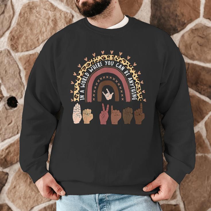 Be Kind Hand-Talking Teacher Artist ASL Men Graphic Sweatshirt, novelty gifts, funny gifts Be Kind Hand-Talking Teacher Artist ASL Men Graphic Sweatshirt, novelty gifts, funny gifts