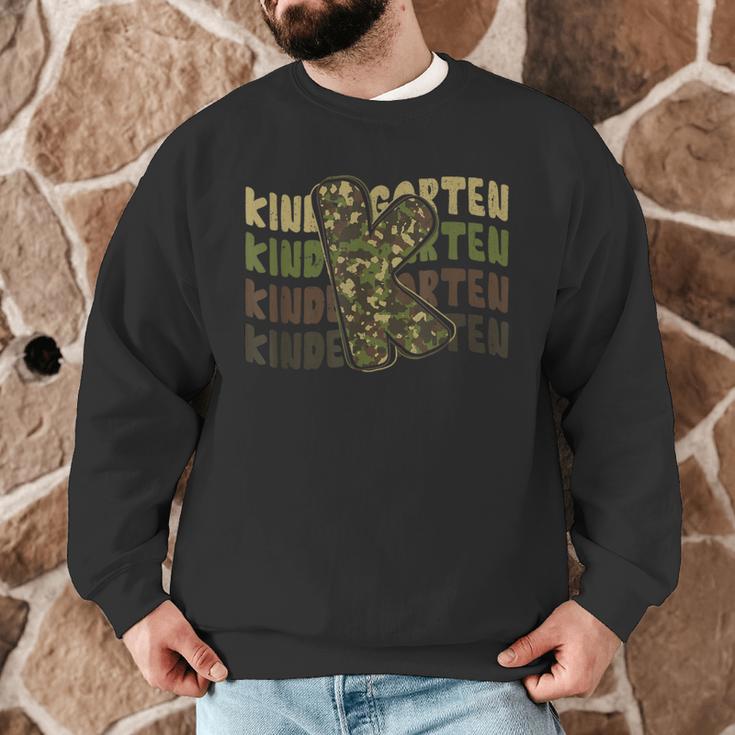 Kindergarten Camo Camouflage Boy Teacher Back To School Men Graphic Sweatshirt, novelty gifts, funny gifts Kindergarten Camo Camouflage Boy Teacher Back To School Men Graphic Sweatshirt, novelty gifts, funny gifts
