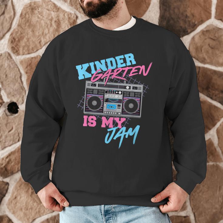 Kindergarten Is My Jam Vintage 80s Boombox Teacher Student Men Graphic Sweatshirt, novelty gifts, funny gifts Kindergarten Is My Jam Vintage 80s Boombox Teacher Student Men Graphic Sweatshirt, novelty gifts, funny gifts