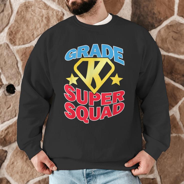 Kindergarten Super Squad Superhero Teacher Team Men Women Girls Kids Men Graphic Sweatshirt, novelty gifts, funny gifts