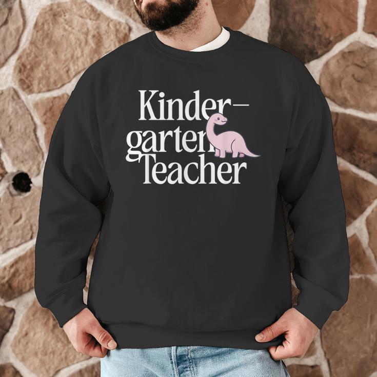 Kindergarten Teacher Dinosaur Back To School Men Graphic Sweatshirt, novelty gifts, funny gifts
