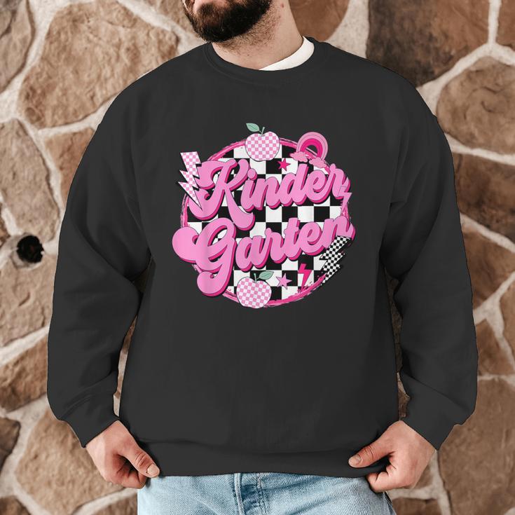 Kindergarten Teacher Women Checkered First Day Of School Men Graphic Sweatshirt, novelty gifts, funny gifts Kindergarten Teacher Women Checkered First Day Of School Men Graphic Sweatshirt, novelty gifts, funny gifts