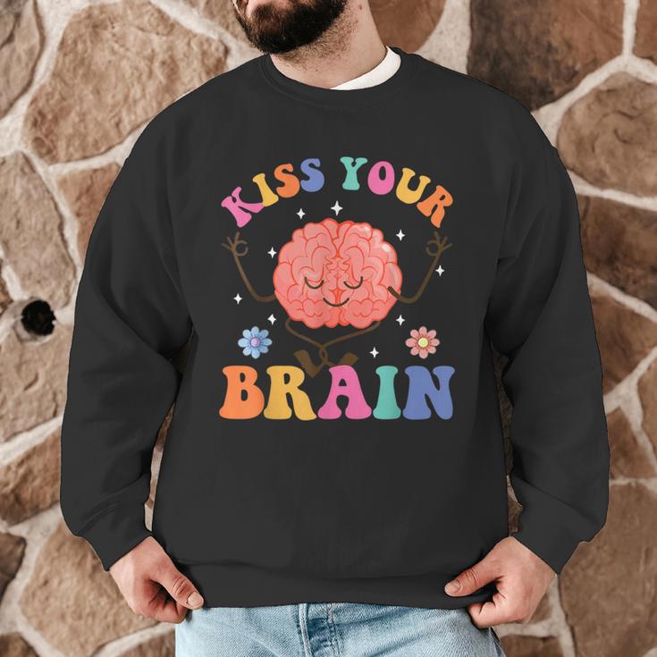 Kiss Your Brain Sped Teacher Appreciation Back To School Kid Men Graphic Sweatshirt, novelty gifts, funny gifts