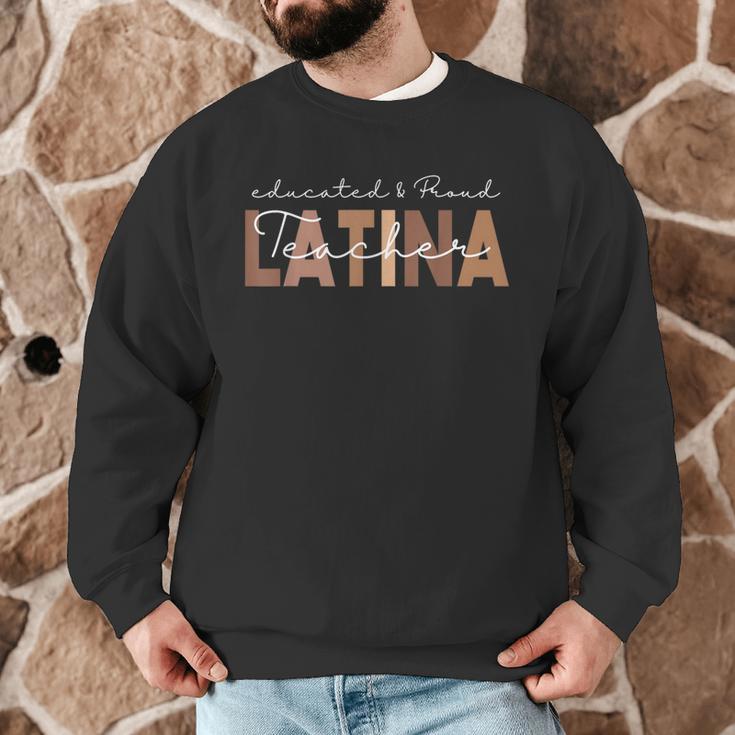 Latina Teacher Maestra Educated & Latino Teachers Women Men Graphic Sweatshirt, novelty gifts, funny gifts Latina Teacher Maestra Educated & Latino Teachers Women Men Graphic Sweatshirt, novelty gifts, funny gifts