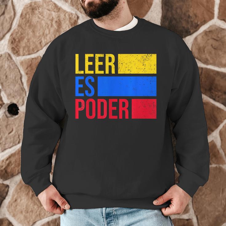 Leer Es Poder Colombian Spanish Teacher Maestra Colombia Men Graphic Sweatshirt, novelty gifts, funny gifts Leer Es Poder Colombian Spanish Teacher Maestra Colombia Men Graphic Sweatshirt, novelty gifts, funny gifts