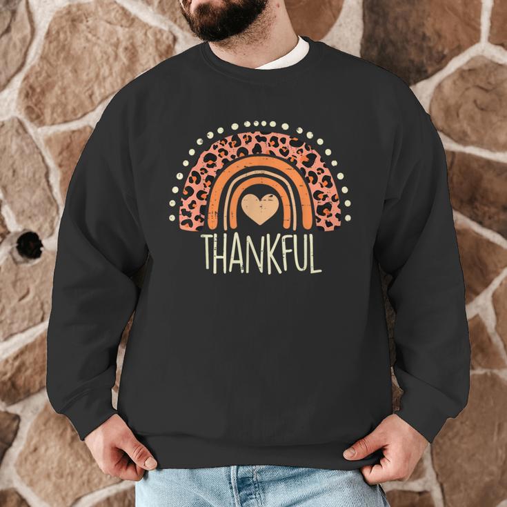 Leopard Rainbow Thankful Thanksgiving Teacher Women Kids Men Graphic Sweatshirt, novelty gifts, funny gifts Leopard Rainbow Thankful Thanksgiving Teacher Women Kids Men Graphic Sweatshirt, novelty gifts, funny gifts