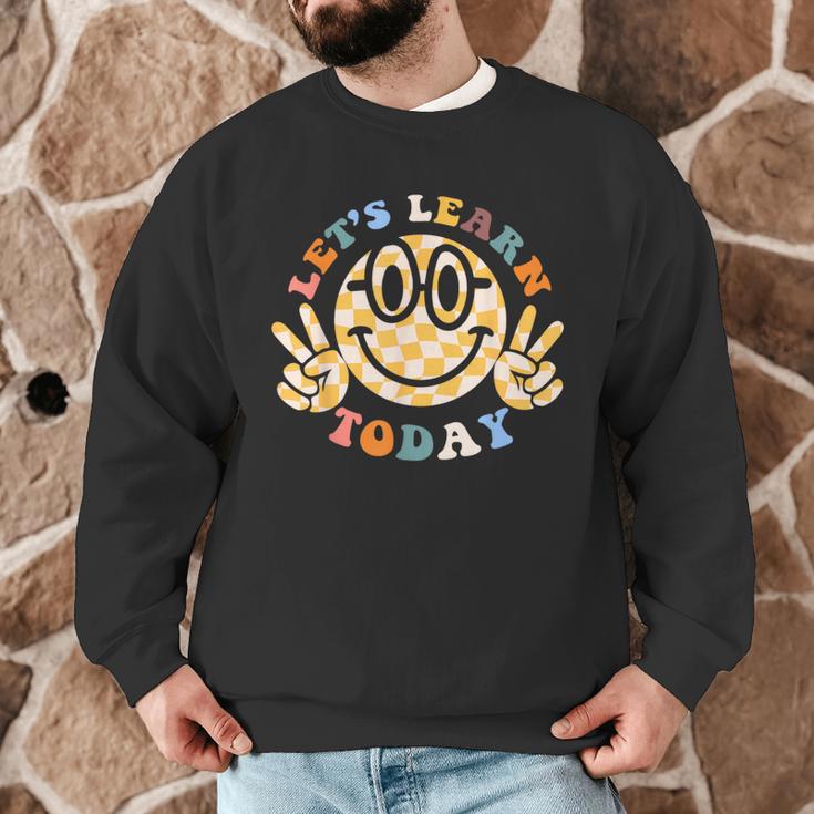 Let's Learn Today First Day Of School For Teacher Student Men Graphic Sweatshirt, novelty gifts, funny gifts