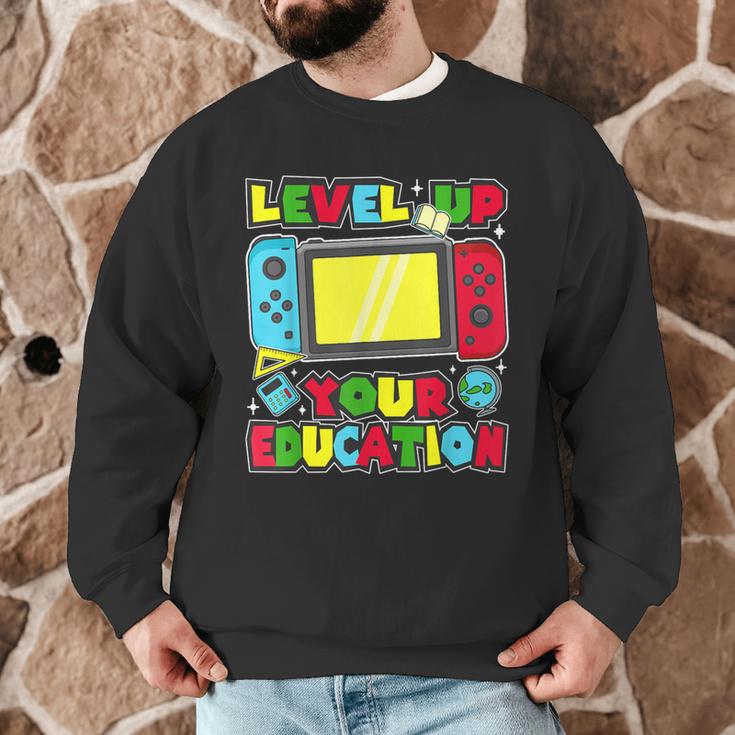 Level Up Your Education Gaming Inspired Teacher Gamers Men Graphic Sweatshirt, novelty gifts, funny gifts Level Up Your Education Gaming Inspired Teacher Gamers Men Graphic Sweatshirt, novelty gifts, funny gifts