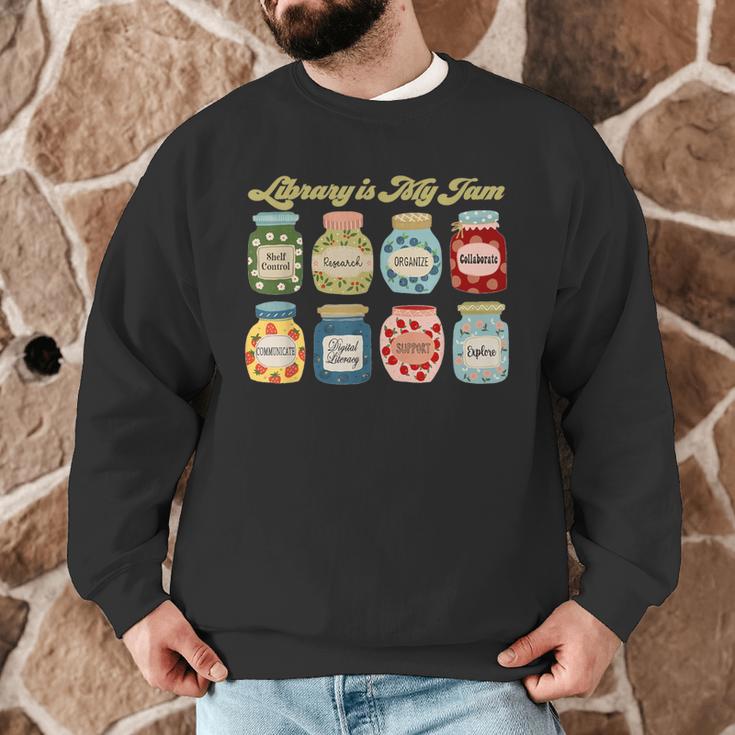 Library Is My Jam Librarian Appreciation Reading Teacher Men Graphic Sweatshirt, novelty gifts, funny gifts Library Is My Jam Librarian Appreciation Reading Teacher Men Graphic Sweatshirt, novelty gifts, funny gifts