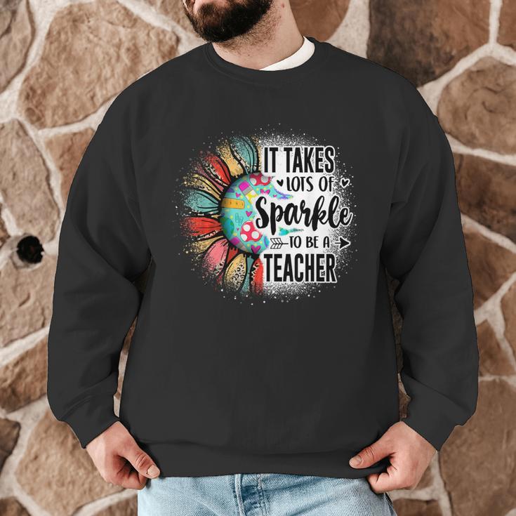 It Take Lots Of Sparkle To Be A Teacher With Sunflower Men Graphic Sweatshirt, novelty gifts, funny gifts It Take Lots Of Sparkle To Be A Teacher With Sunflower Men Graphic Sweatshirt, novelty gifts, funny gifts