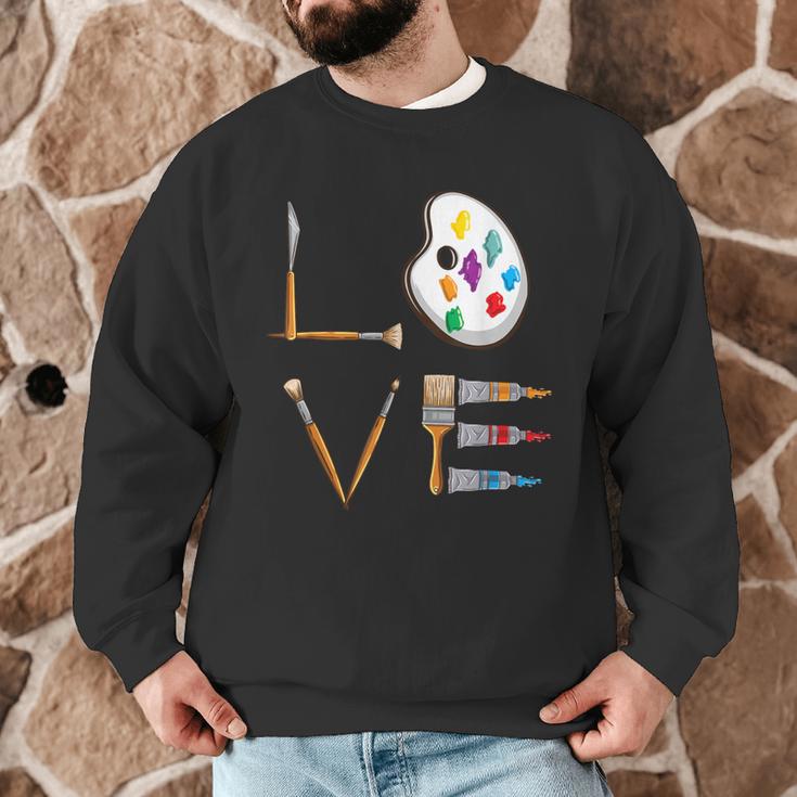 Love Art For Artist Art Teacher Men Graphic Sweatshirt, novelty gifts, funny gifts