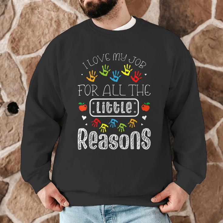 I Love My Job For All The Little Reasons Kid Daycare Teacher Men Graphic Sweatshirt, novelty gifts, funny gifts I Love My Job For All The Little Reasons Kid Daycare Teacher Men Graphic Sweatshirt, novelty gifts, funny gifts