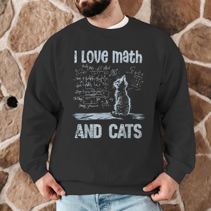I Love Math And Cats Cat Lover Science Teacher Student Men Graphic Sweatshirt, novelty gifts, funny gifts I Love Math And Cats Cat Lover Science Teacher Student Men Graphic Sweatshirt, novelty gifts, funny gifts