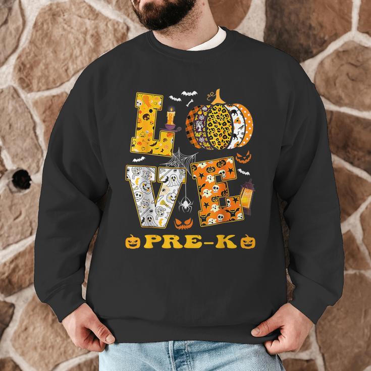 LOVE Pre-K Pumpkin Teacher Student Halloween Costume Men Graphic Sweatshirt, novelty gifts, funny gifts LOVE Pre-K Pumpkin Teacher Student Halloween Costume Men Graphic Sweatshirt, novelty gifts, funny gifts