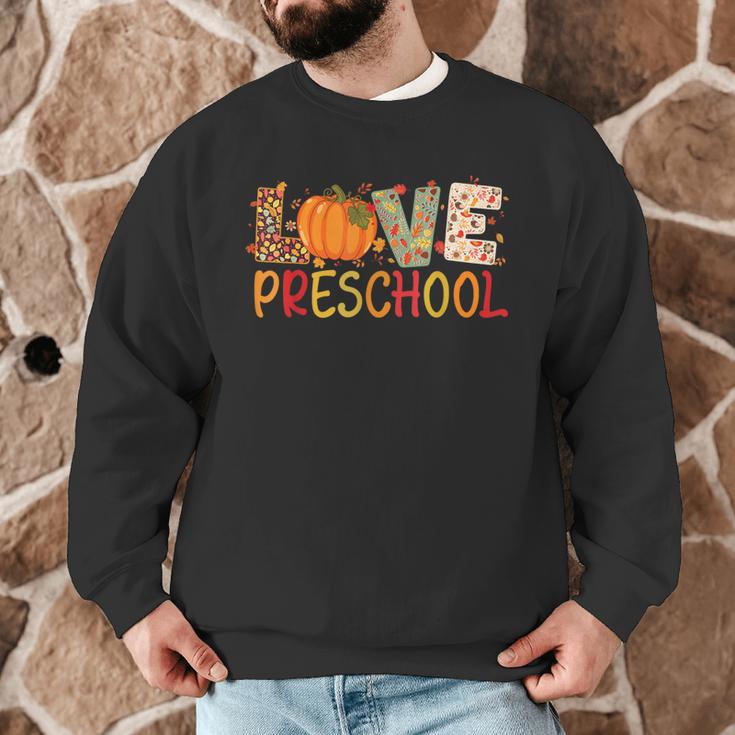 Love Preschool Happy Fall Thanksgiving Women Teacher Men Graphic Sweatshirt, novelty gifts, funny gifts Love Preschool Happy Fall Thanksgiving Women Teacher Men Graphic Sweatshirt, novelty gifts, funny gifts