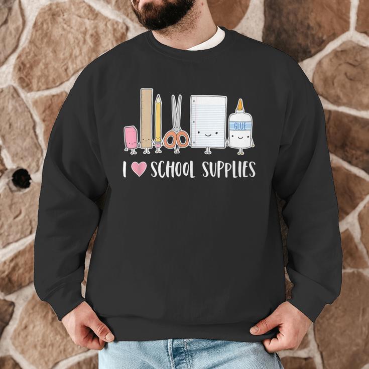 I Love School Supplies Teacher Shirt Men Graphic Sweatshirt, novelty gifts, funny gifts I Love School Supplies Teacher Shirt Men Graphic Sweatshirt, novelty gifts, funny gifts