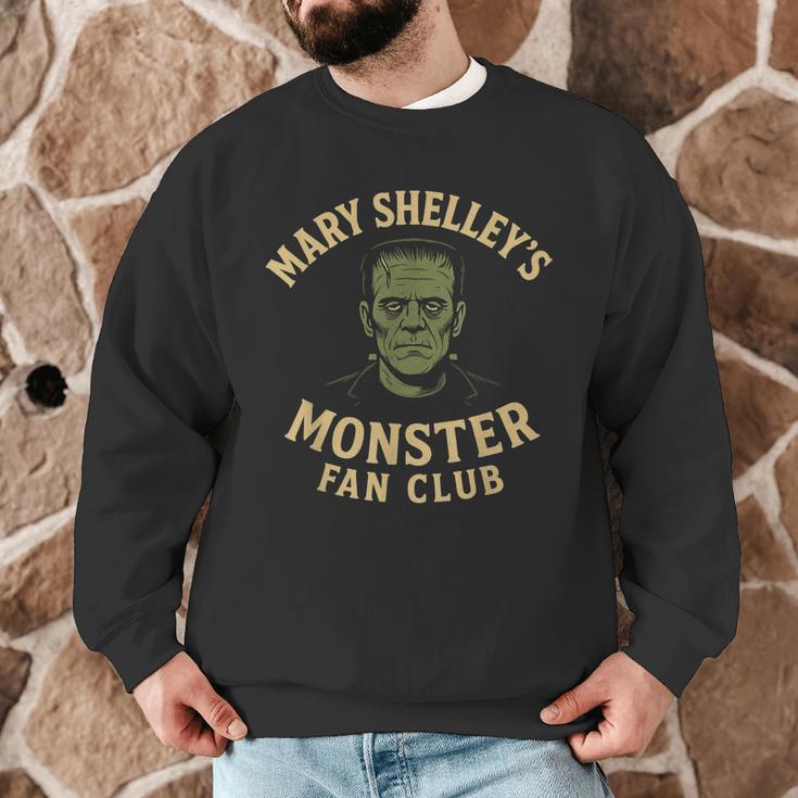 Mary Shelley's Monster Fan Club Gothic Horror Parody Men Graphic Sweatshirt, novelty gifts, funny gifts