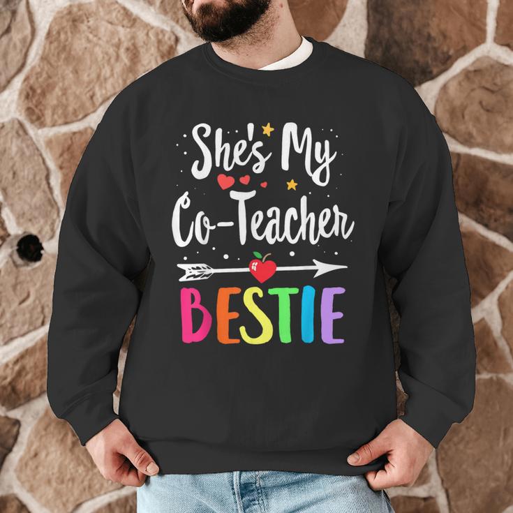 Matching Co-Teacher Best Friend She's My Bestie Work Team Men Graphic Sweatshirt, novelty gifts, funny gifts Matching Co-Teacher Best Friend She's My Bestie Work Team Men Graphic Sweatshirt, novelty gifts, funny gifts