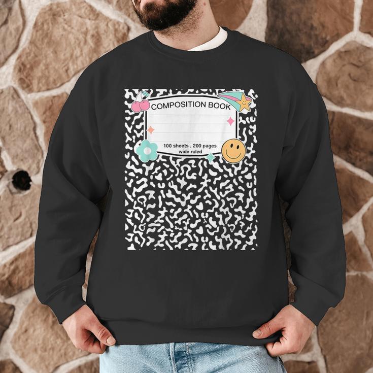 Matching Group Halloween Teacher Composition Book Notebook Men Graphic Sweatshirt, novelty gifts, funny gifts Matching Group Halloween Teacher Composition Book Notebook Men Graphic Sweatshirt, novelty gifts, funny gifts