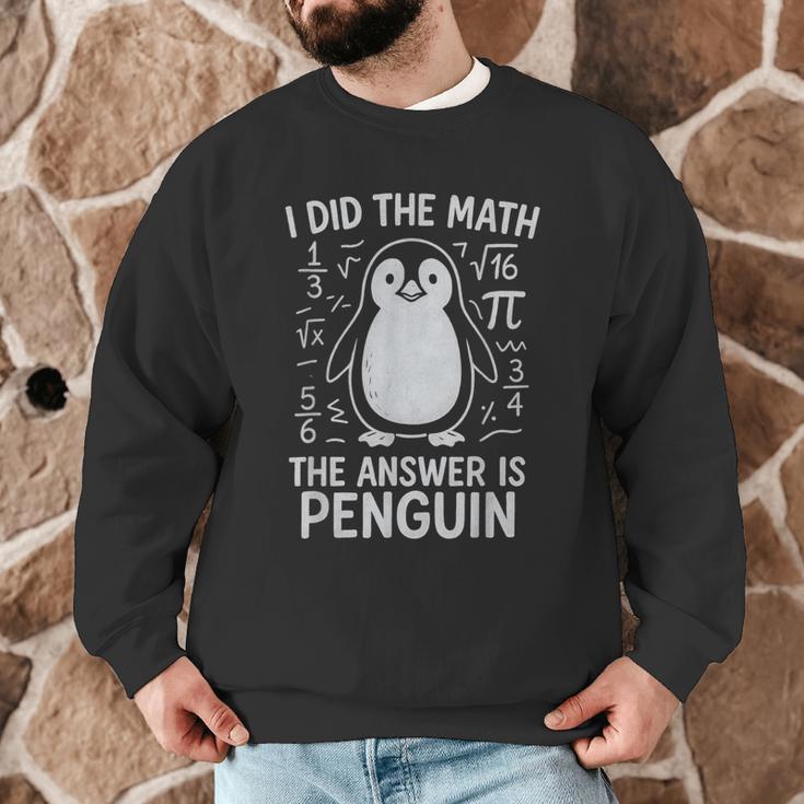 I Did The Math The Answer Is Penguin Math Teacher Men Graphic Sweatshirt, novelty gifts, funny gifts I Did The Math The Answer Is Penguin Math Teacher Men Graphic Sweatshirt, novelty gifts, funny gifts