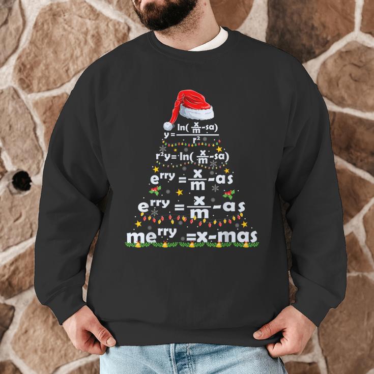 Math Equation Merry X-Mas Math Teacher Christmas Humor Men Women Kids Men Graphic Sweatshirt, novelty gifts, funny gifts