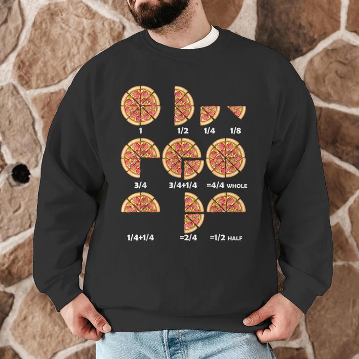 Maths Day Costume Idea Kids Teachers Pizza Slice Fraction Men Graphic Sweatshirt, novelty gifts, funny gifts