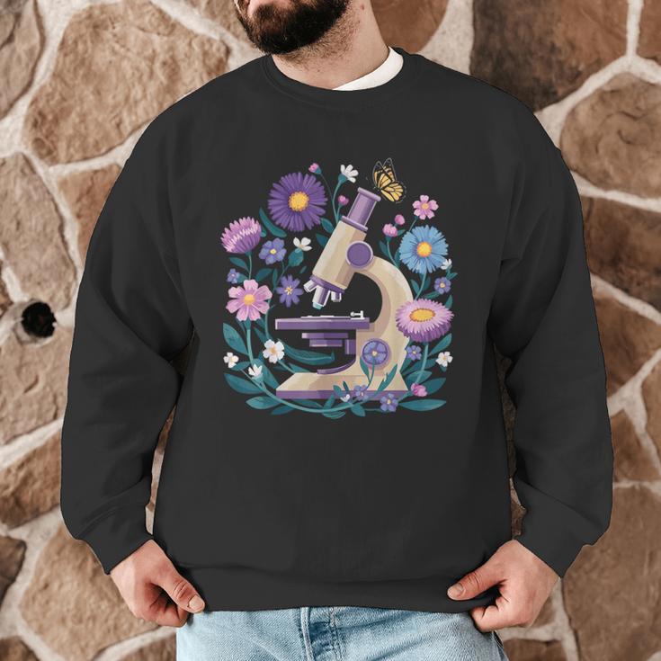 Microscope Flower Butterfly Biology Science Teacher Student Men Graphic Sweatshirt, novelty gifts, funny gifts Microscope Flower Butterfly Biology Science Teacher Student Men Graphic Sweatshirt, novelty gifts, funny gifts