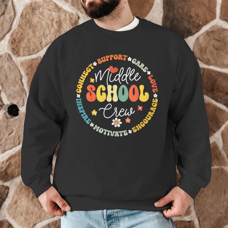 Middle School Crew Back To School For Teacher Men Graphic Sweatshirt, novelty gifts, funny gifts Middle School Crew Back To School For Teacher Men Graphic Sweatshirt, novelty gifts, funny gifts