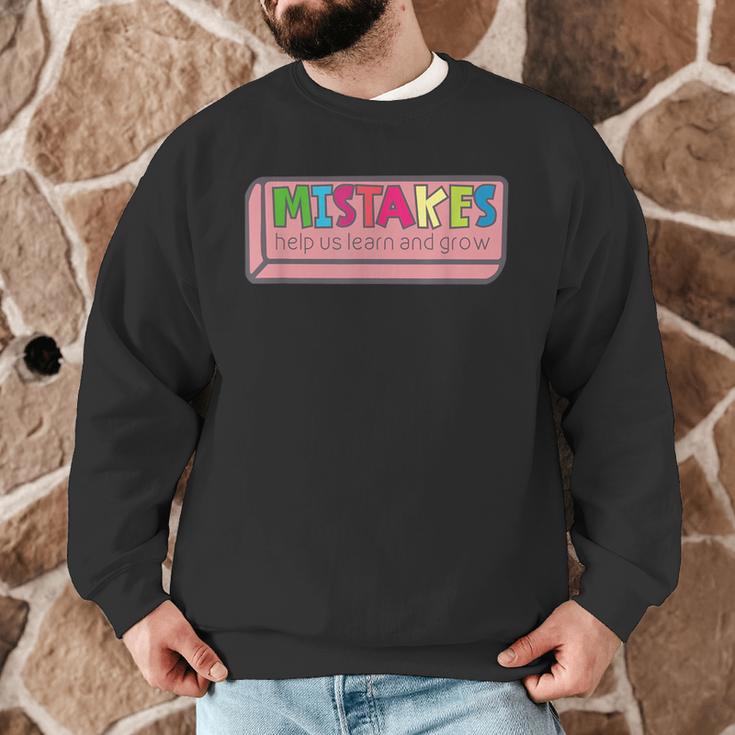 Mistakes Help Us Grow And Learn Teacher Men Graphic Sweatshirt, novelty gifts, funny gifts Mistakes Help Us Grow And Learn Teacher Men Graphic Sweatshirt, novelty gifts, funny gifts