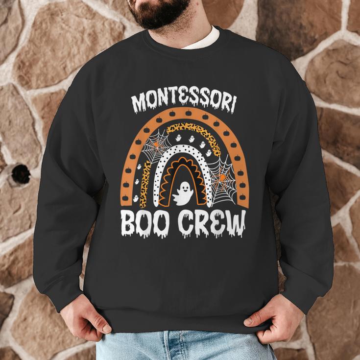 Montessori Teacher Halloween Boo Rainbow Leopard Halloween Men Graphic Sweatshirt, novelty gifts, funny gifts Montessori Teacher Halloween Boo Rainbow Leopard Halloween Men Graphic Sweatshirt, novelty gifts, funny gifts