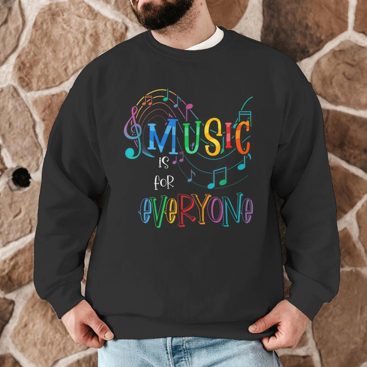Music Is For Everyone Love For Music Teachers Men Graphic Sweatshirt, novelty gifts, funny gifts Music Is For Everyone Love For Music Teachers Men Graphic Sweatshirt, novelty gifts, funny gifts
