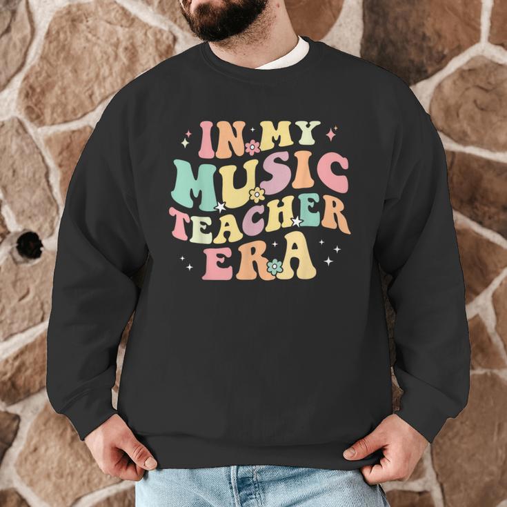 In My Music Teacher Era Retro Back To School Musician Band Men Women Men Graphic Sweatshirt, novelty gifts, funny gifts