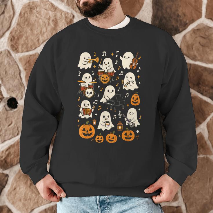 Music Teacher Orchestra Shirt Spooky Halloween Ghost Band Men Graphic Sweatshirt, novelty gifts, funny gifts Music Teacher Orchestra Shirt Spooky Halloween Ghost Band Men Graphic Sweatshirt, novelty gifts, funny gifts