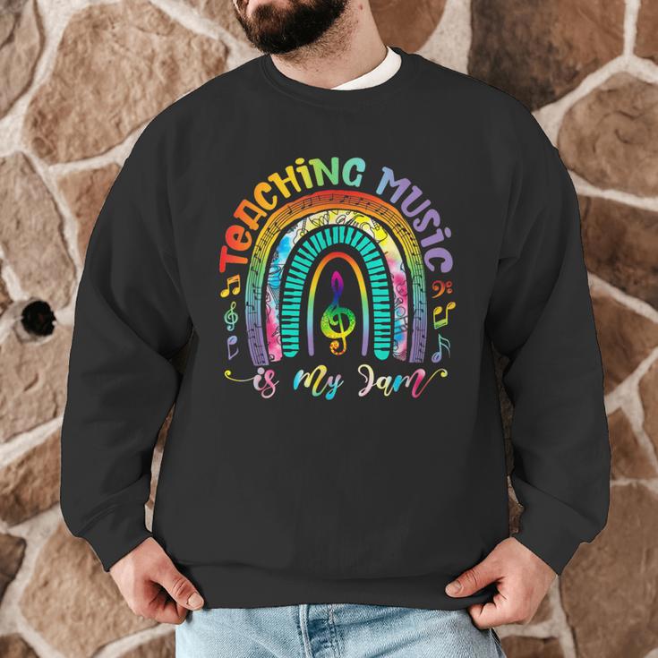 Musical Teacher Teaching Music Is My Jam Rainbow Tie Dye Men Graphic Sweatshirt, novelty gifts, funny gifts Musical Teacher Teaching Music Is My Jam Rainbow Tie Dye Men Graphic Sweatshirt, novelty gifts, funny gifts