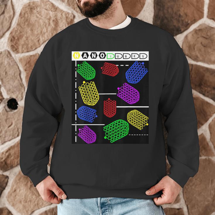 Nerdy Forms Nanotubes Chemistry Teacher Geek Men Graphic Sweatshirt, novelty gifts, funny gifts