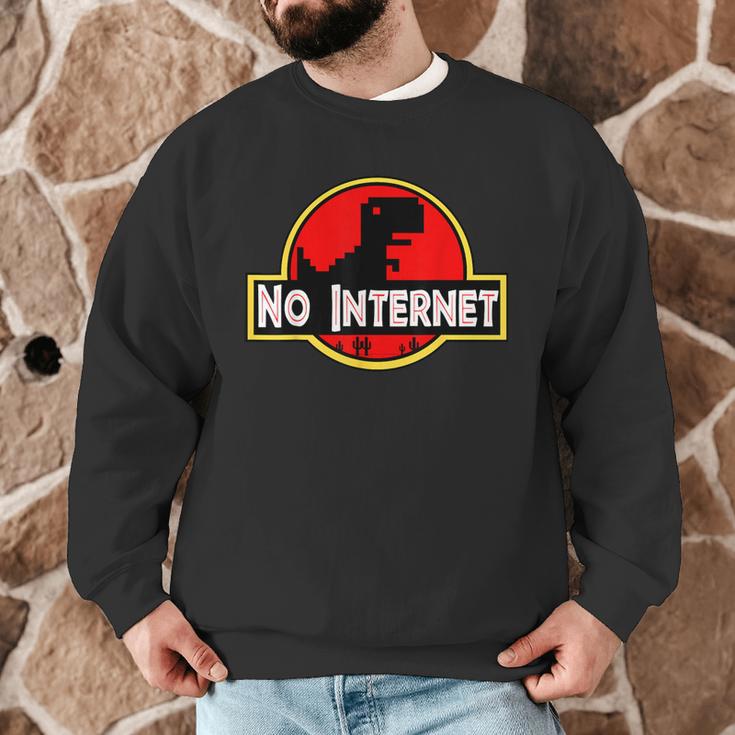 Nerdy No Internet Dinosaur Computer Science Teacher Men Graphic Sweatshirt, novelty gifts, funny gifts Nerdy No Internet Dinosaur Computer Science Teacher Men Graphic Sweatshirt, novelty gifts, funny gifts