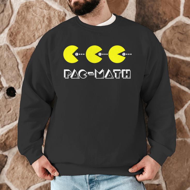 Nerdy Pac-Math Nom Retro Game Precalculus Math Teacher Men Graphic Sweatshirt, novelty gifts, funny gifts Nerdy Pac-Math Nom Retro Game Precalculus Math Teacher Men Graphic Sweatshirt, novelty gifts, funny gifts