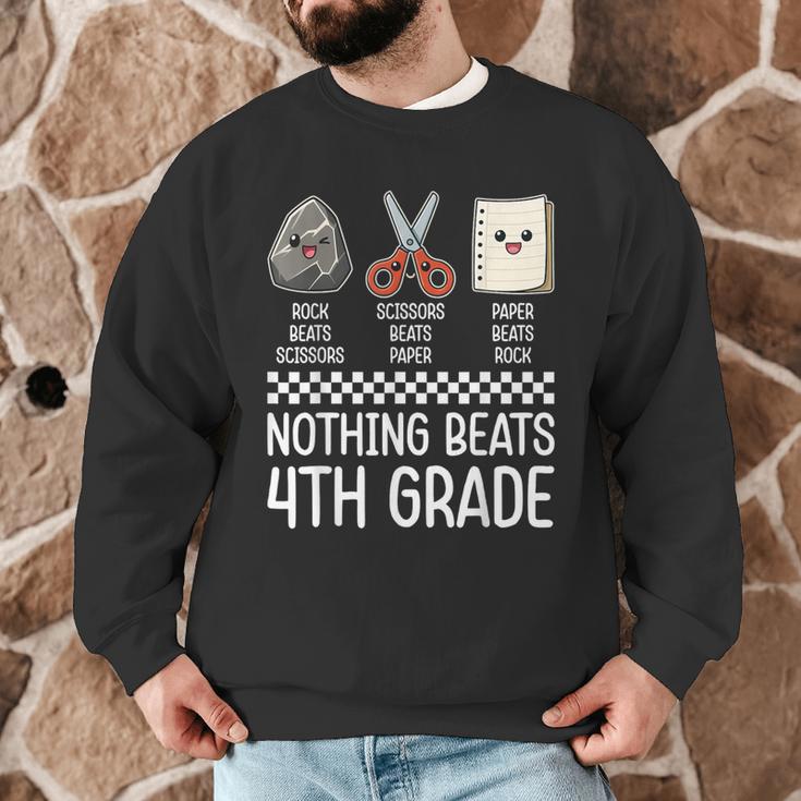 Nothing Beats 4th Grade Back To School Kids Teachers Men Graphic Sweatshirt, novelty gifts, funny gifts