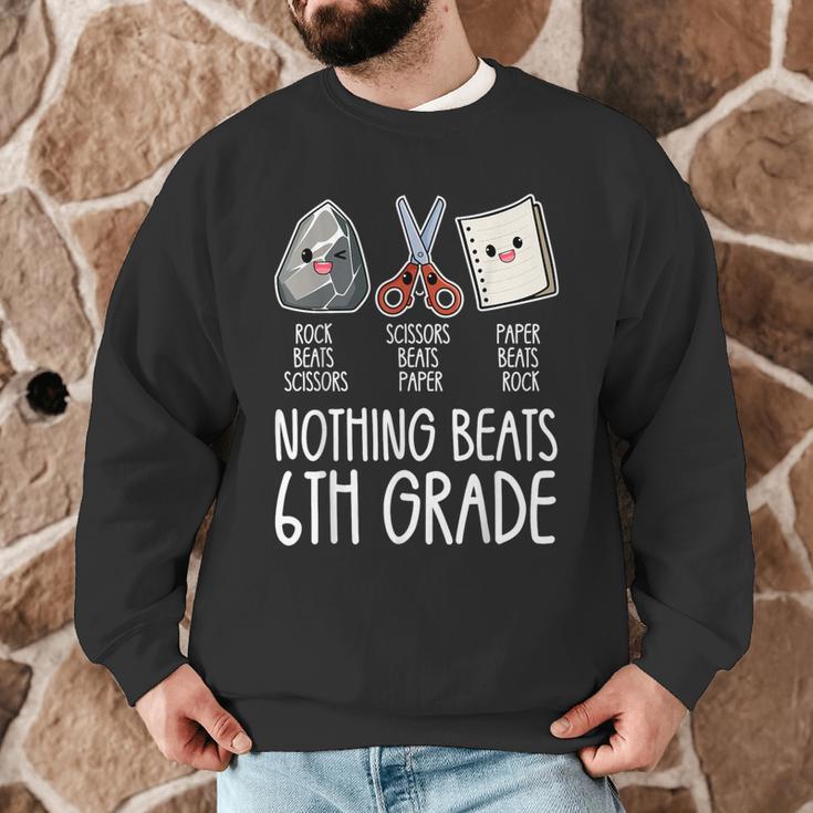 Nothing Beats 6th Grade Back To School Kids Teachers Men Graphic Sweatshirt, novelty gifts, funny gifts