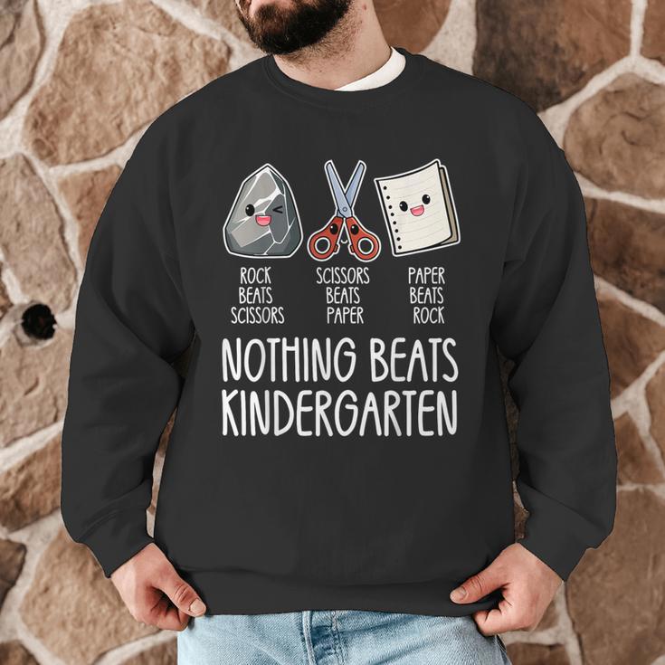 Nothing Beats Kindergarten Back To School Kid Teacher Men Graphic Sweatshirt, novelty gifts, funny gifts