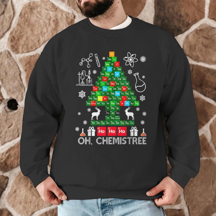 Oh Chemistree Scientist Chemical Christmas Xmas Teacher Men Graphic Sweatshirt, novelty gifts, funny gifts