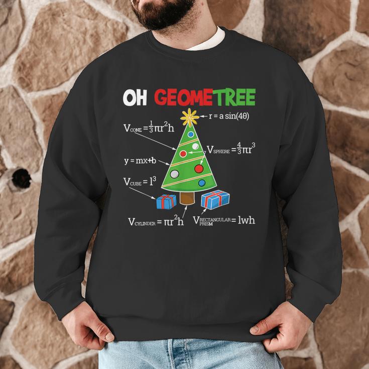 Oh Geometree Christmas Tree Geometry Math Teacher Men Graphic Sweatshirt, novelty gifts, funny gifts