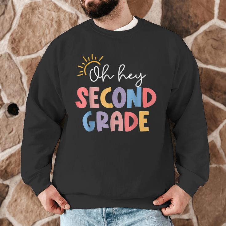 Oh Hey Second Grade First Day Of Teacher Girls Boys Kids Men Graphic Sweatshirt, novelty gifts, funny gifts