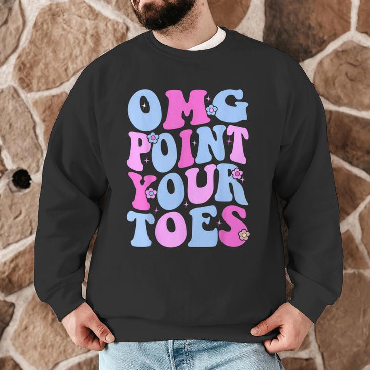 OMG Point Your Toes Dancing Teacher Tap Dancer Dance For Men Women Kids Men Graphic Sweatshirt, novelty gifts, funny gifts OMG Point Your Toes Dancing Teacher Tap Dancer Dance For Men Women Kids Men Graphic Sweatshirt, novelty gifts, funny gifts