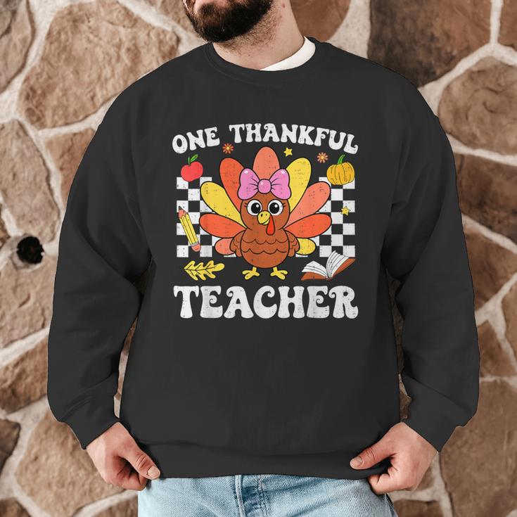 One Thankful Teacher Turkey Thanksgiving Teaching Men Graphic Sweatshirt, novelty gifts, funny gifts One Thankful Teacher Turkey Thanksgiving Teaching Men Graphic Sweatshirt, novelty gifts, funny gifts
