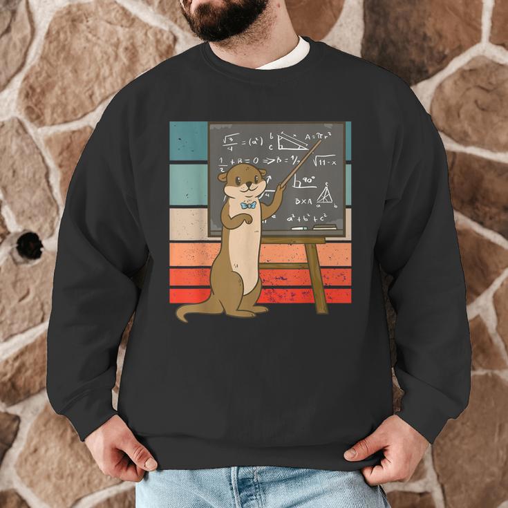 Otter Professor Teacher Teaching Maths Mathematics Men Graphic Sweatshirt, novelty gifts, funny gifts Otter Professor Teacher Teaching Maths Mathematics Men Graphic Sweatshirt, novelty gifts, funny gifts