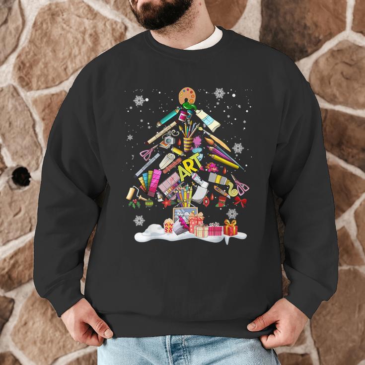 Paintbrush Christmas Tree Decor Xmas For Artist Art Teacher For Men Women Men Graphic Sweatshirt, novelty gifts, funny gifts Paintbrush Christmas Tree Decor Xmas For Artist Art Teacher For Men Women Men Graphic Sweatshirt, novelty gifts, funny gifts