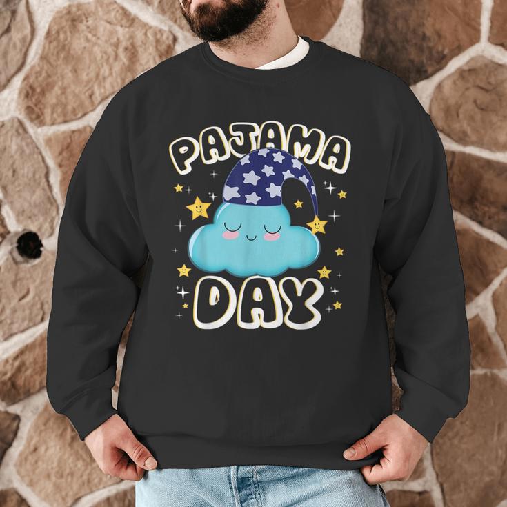 Pajama Day School Spirit Week Fun Cloud Teacher Student Men Graphic Sweatshirt, novelty gifts, funny gifts