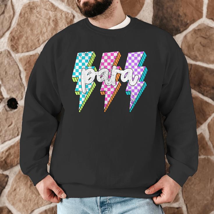 Para Squad Paraprofessional Teacher Lightning Bolt Men Graphic Sweatshirt, novelty gifts, funny gifts Para Squad Paraprofessional Teacher Lightning Bolt Men Graphic Sweatshirt, novelty gifts, funny gifts