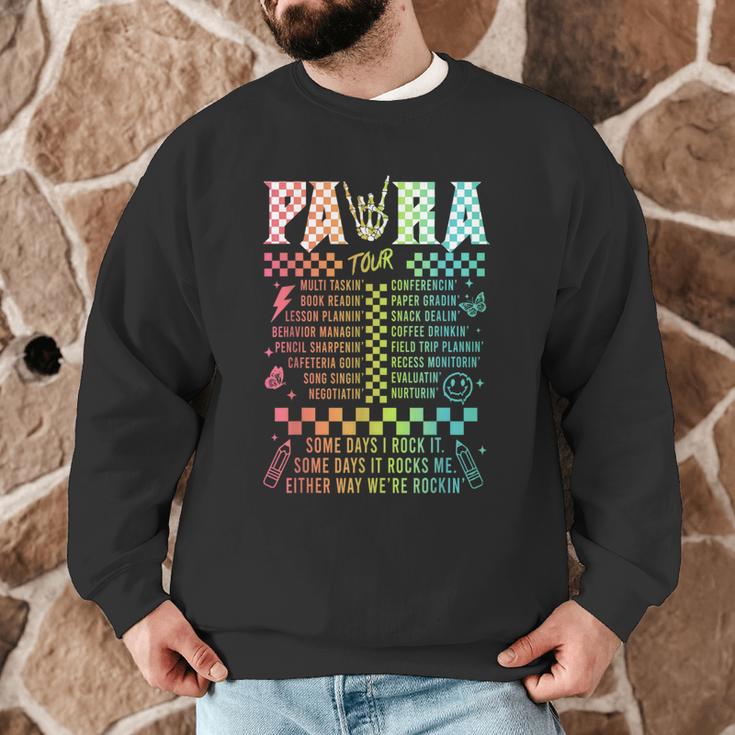 Para Tour Paraprofessional Squad Rock Teacher Back To School Men Graphic Sweatshirt, novelty gifts, funny gifts Para Tour Paraprofessional Squad Rock Teacher Back To School Men Graphic Sweatshirt, novelty gifts, funny gifts